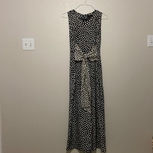 J. Crew jumpsuit black and white polka dot